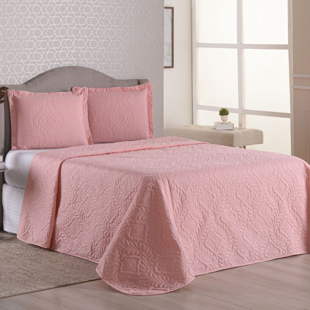KIT Colcha Cobre Leito Premium Com 3 Peças Luxo Matelado Solteiro-Casal-Queen – Extra Macio