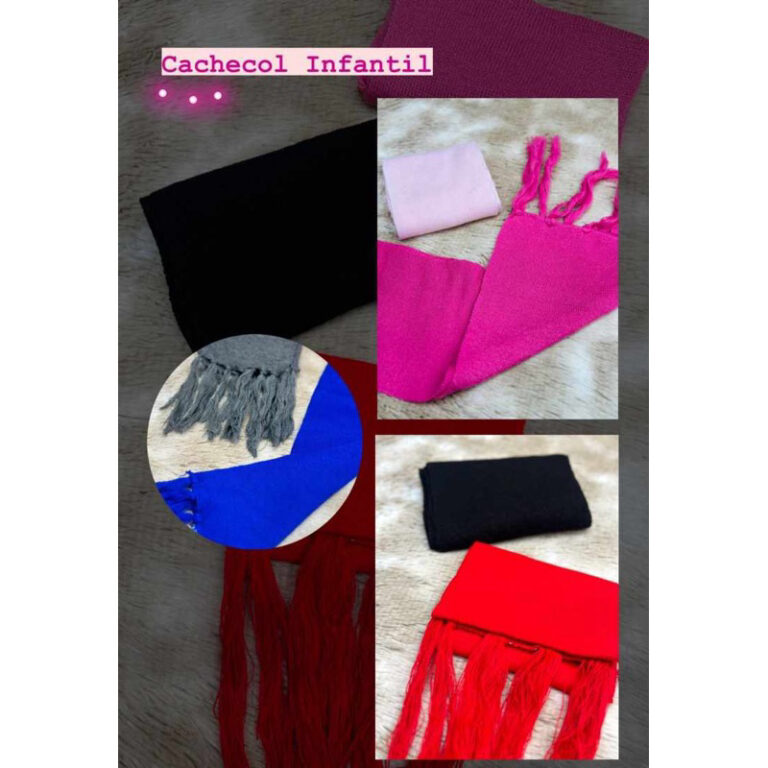 cachecol infantil de lã antialérgica