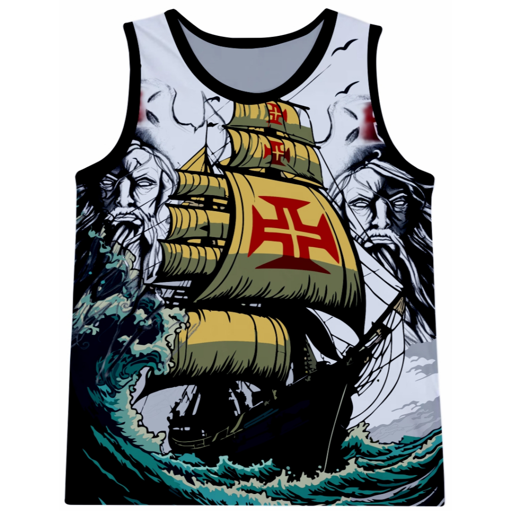 Camiseta Sem manga Abadá Poliéster – Cruz Maltino