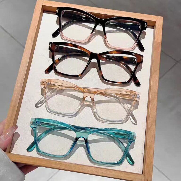 Óculos portáteis e elegantes, design de resina u