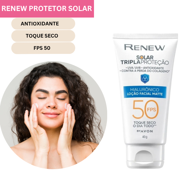 Protetor Solar Renew Hialurônico Toque Seco FPS 5