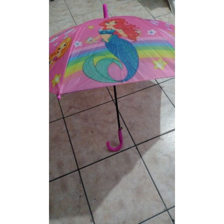 Guarda-chuva Rosa Infantil Menina com apito na PRO