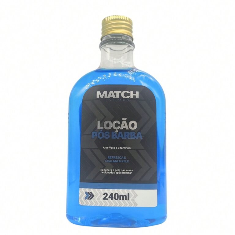 Loção Pós Barba 240ml Match ForMen Pele Macia e