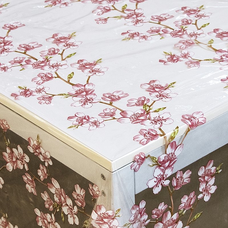 Toalha de Mesa Plástica Estampada Impermeável  4 a 8 Lugares