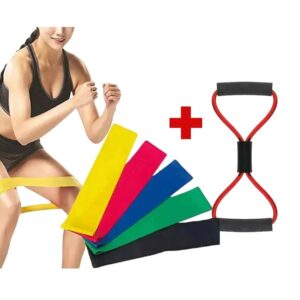 Kit Mini Band + Elástico 8: Treino Completo e Versátil Onde Estiver