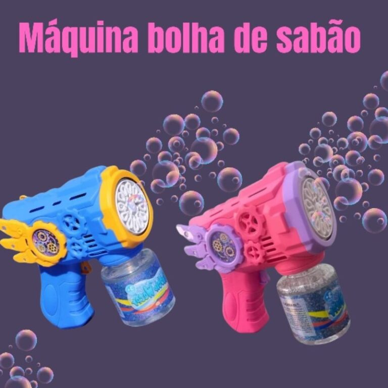 Brinquedo Arminha de Bolha de Sabão Infantil Máq