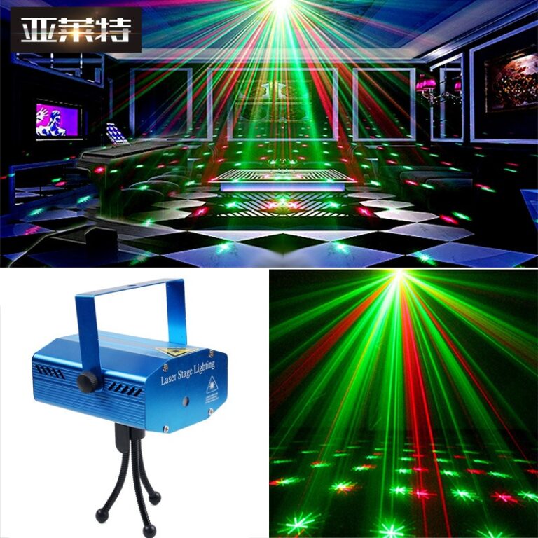 Mini Laser Stage Lighting Projetor Raio Holografic