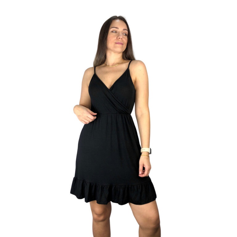 Vestido Alcinha Cores Premium Alças Transpassado 