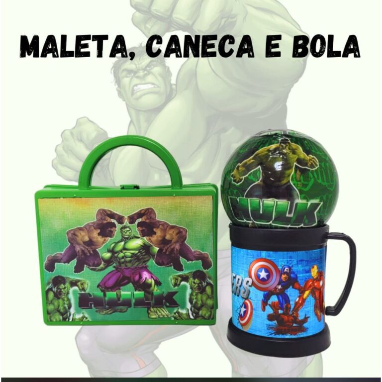 1 Kit Maleta + copo + bola surpresa