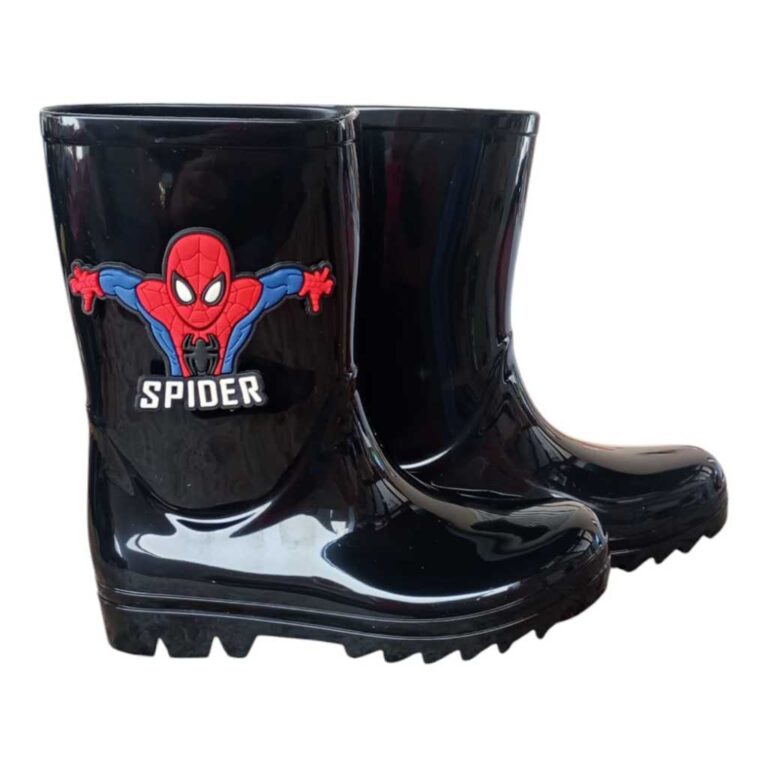 Galocha Bota de Chuva homem Aranha Cano Alto 17CM 