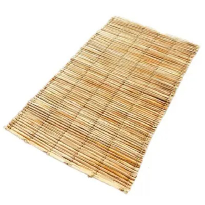 1,90×1,00 Esteira de Palha Artesanal | Natural, Decorativa, Ideal para Pergolado, Praia e Uso Religi