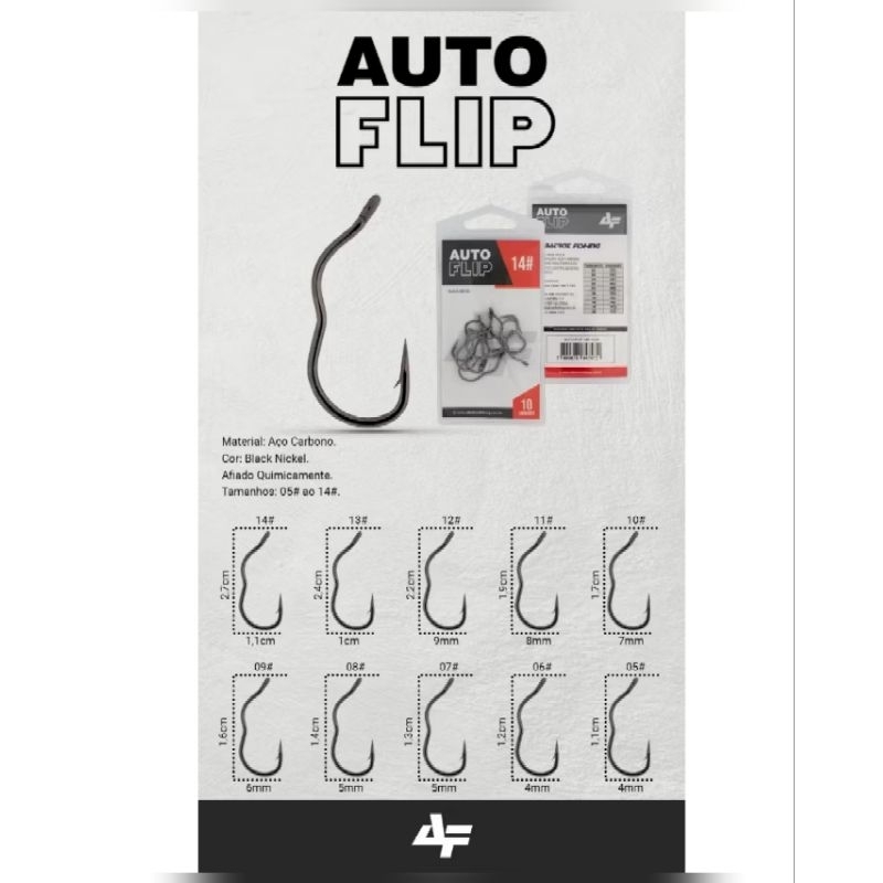 ANZOL ALBATROZ FISGADA AUTOMATICA/ AUTO FLIP/ FISGA AUTOMATICA/ ANTI-DESACOPLAMENTO