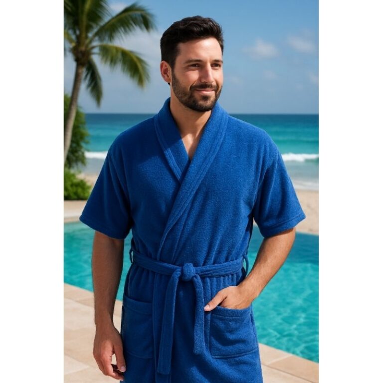 Roupão de Banho Atoalhado Luxo Unissex 100% Algod