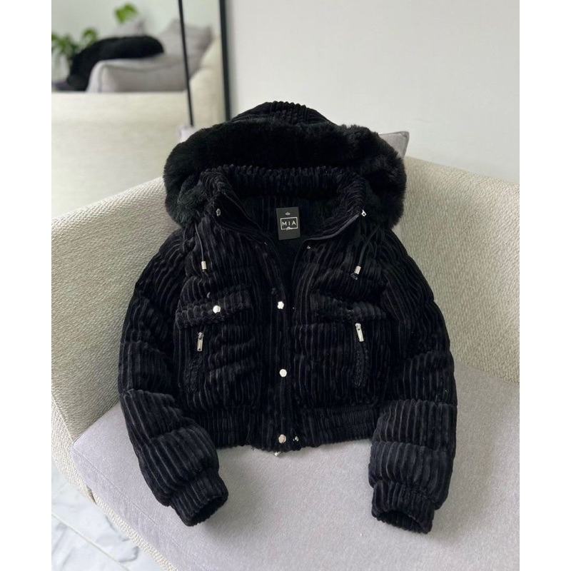 Jaqueta Puffer Peluciada Toca Removível – Blusa De Frio/Bobojaco Inverno 2025