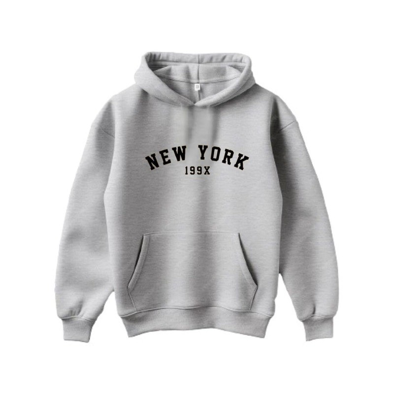 Moletom Infantil Estampado peluciado New York Canguru Com Capuz