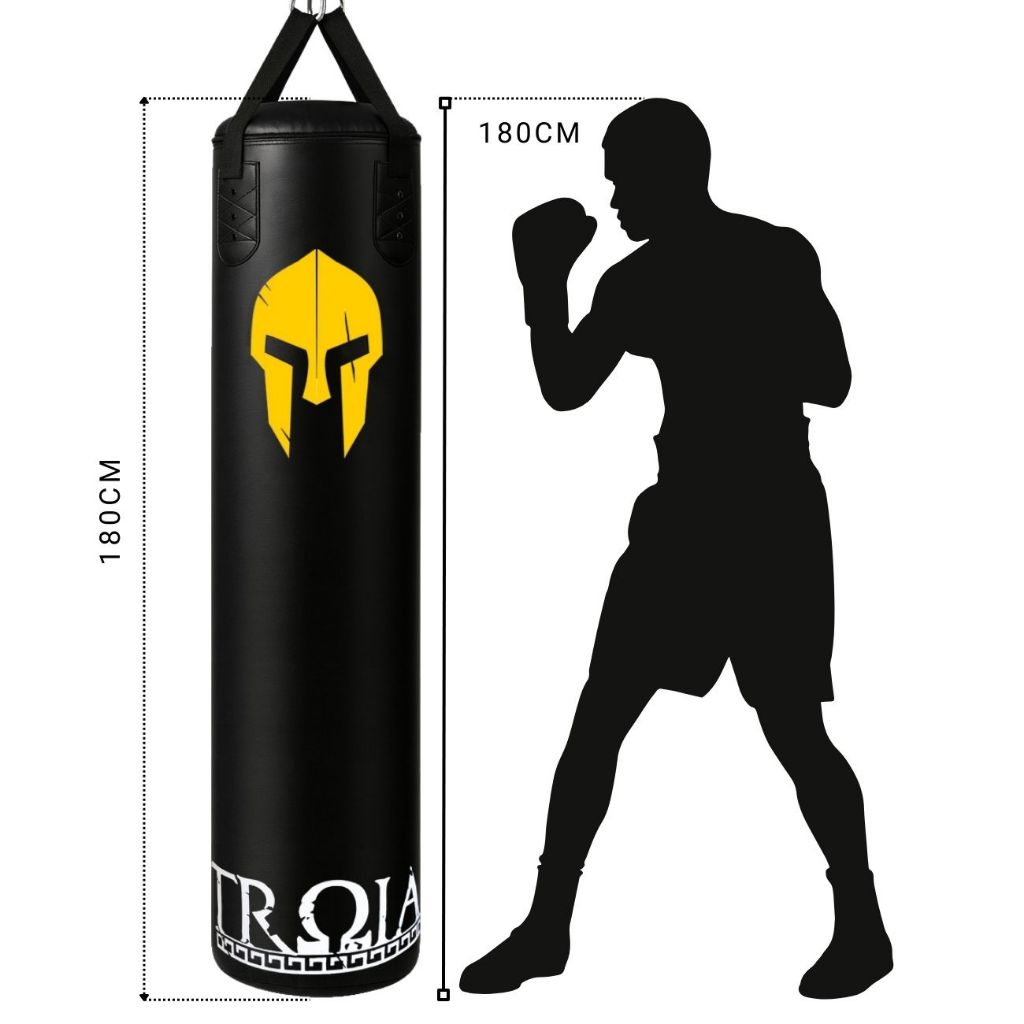 Saco De Boxe 90cm 120cm 160cm 180cm Pancada Muaythai taekwondo Mma Troia Profissional Vazio