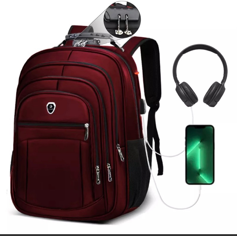 Mochila Masculina Feminina  Notebook Reforçada Masculina Feminina Impermeável Escolar Trabalho e Via