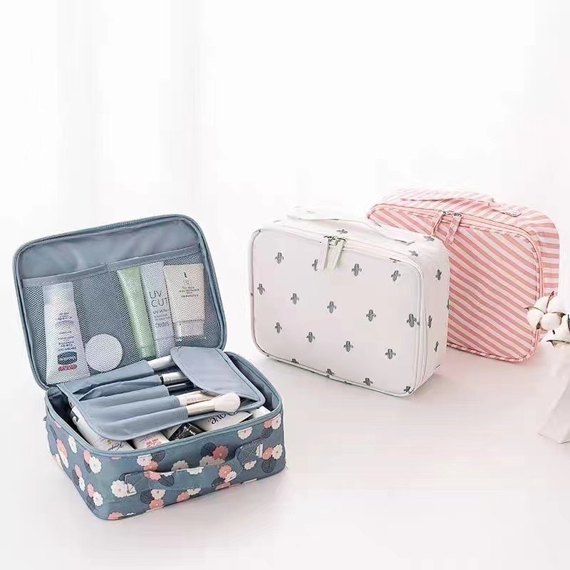Bolsa De Cosméticos À Prova Dágua Portátil Multifuncional Para Viagem Moda yihan