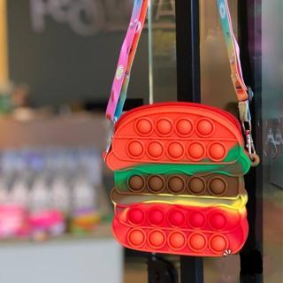 Kit 10 Bolsa Pop It Mochila Infantil De Silicone H