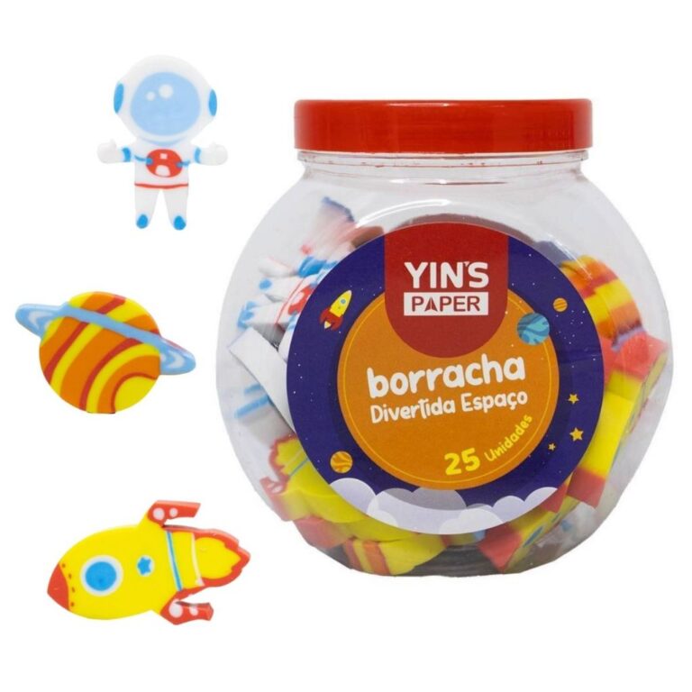 Pote 25 Borrachas Espaço Meninos Meninas Melancia