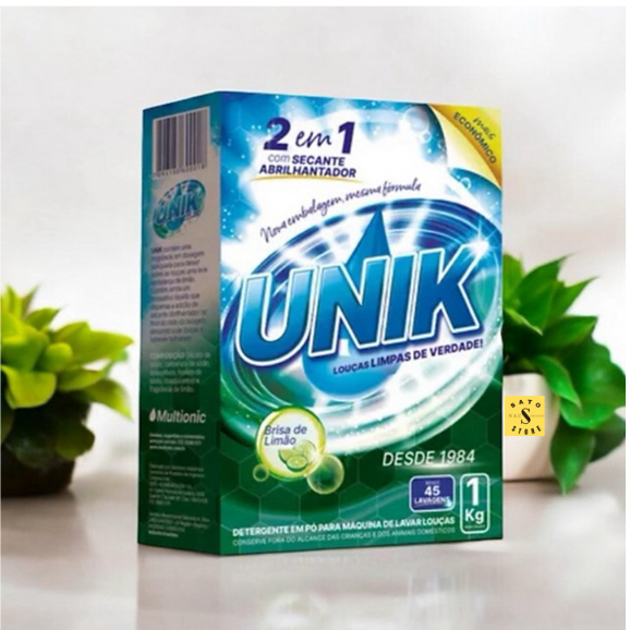 Detergente Pó Máquina de Lavar Louça 1 KG Unik 