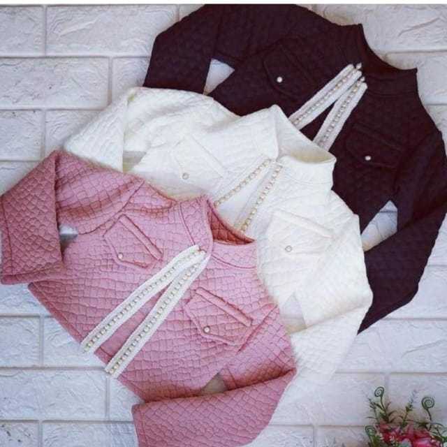 KIT 2 CASACO INFANTIL BLAZER BOLERO DE MENINA