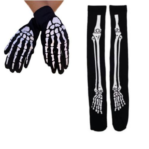 Kit MEIA E LUVA DE ESQUELETO