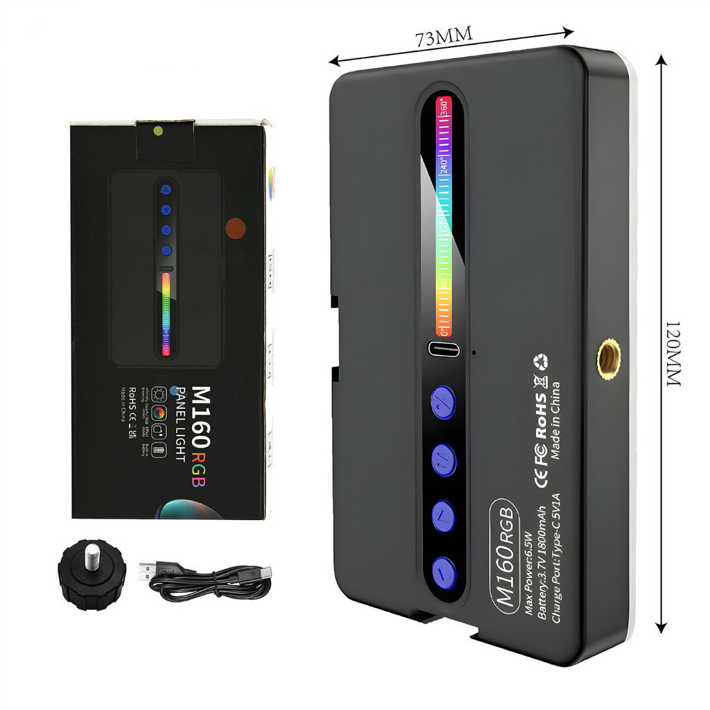 Luz de preenchimento e luz quente para fotografia LED RGB 2700k-6500k Luz fotográfica profissional p