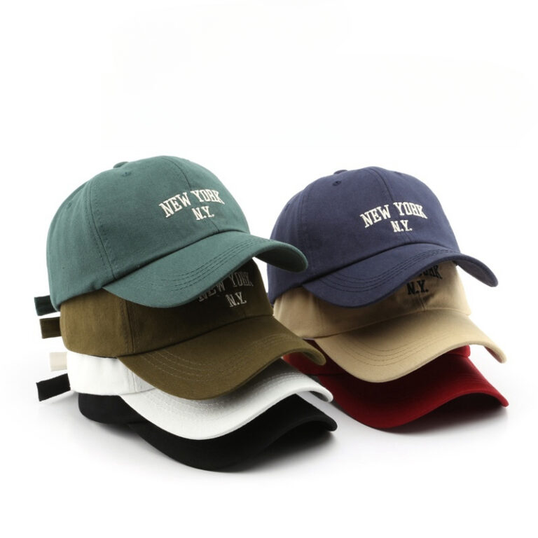 Bone New York NY Retro Basebol Aba Curva Masculino