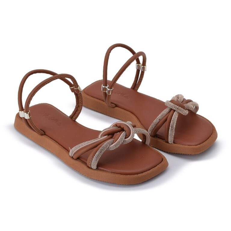 Rasteirinha Papete Feminino Confortável Nó Estil