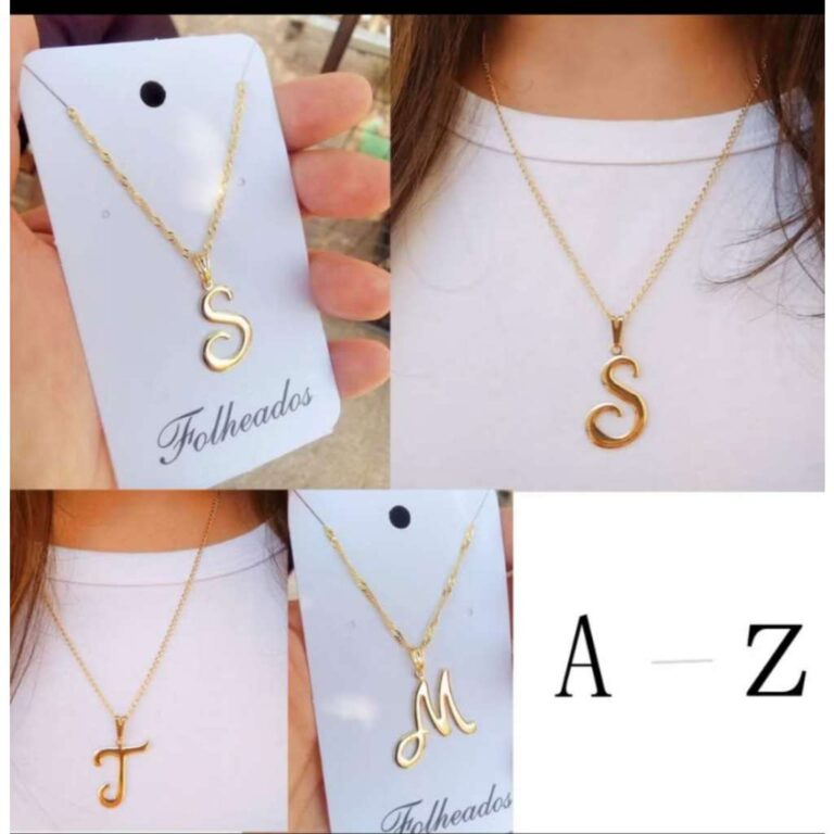 colar corrente Aço ou folheado feminino masculino