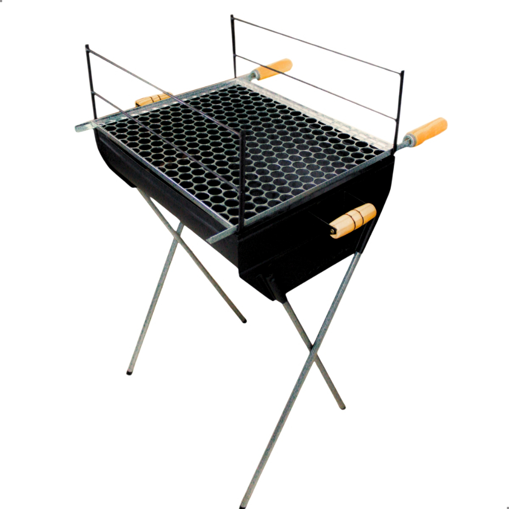 *PROMOÇÃO* Churrasqueira a Carvão Com Grelha Inclusa 96cm em Aço Carbono 3 Andares Grande Espetinho