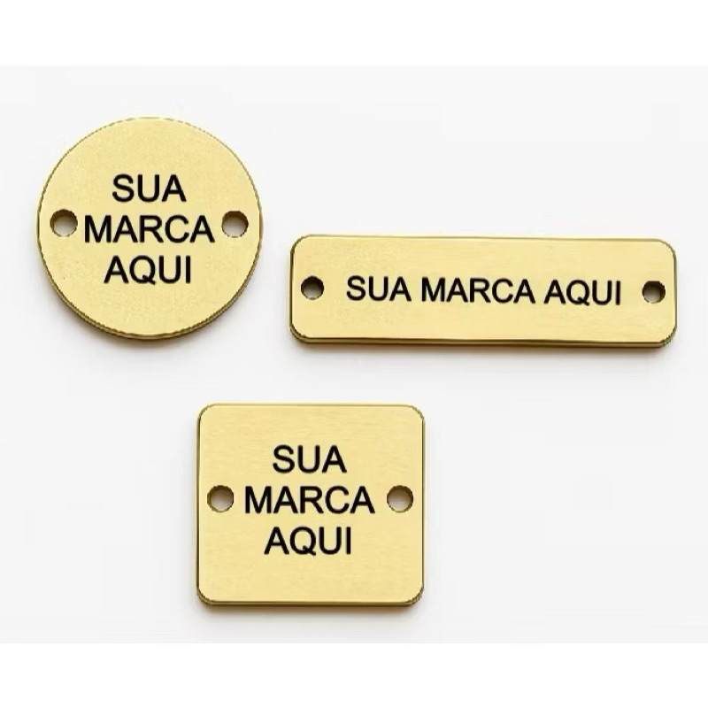 20/30/50 Etiqueta Personalizada em Acrílico Espelhado croche lembrancinha presente