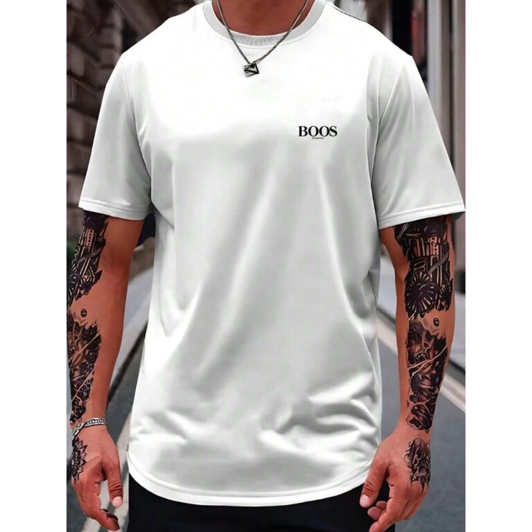 Camiseta Masculina BOS Camisa Malha Premium Blusa 