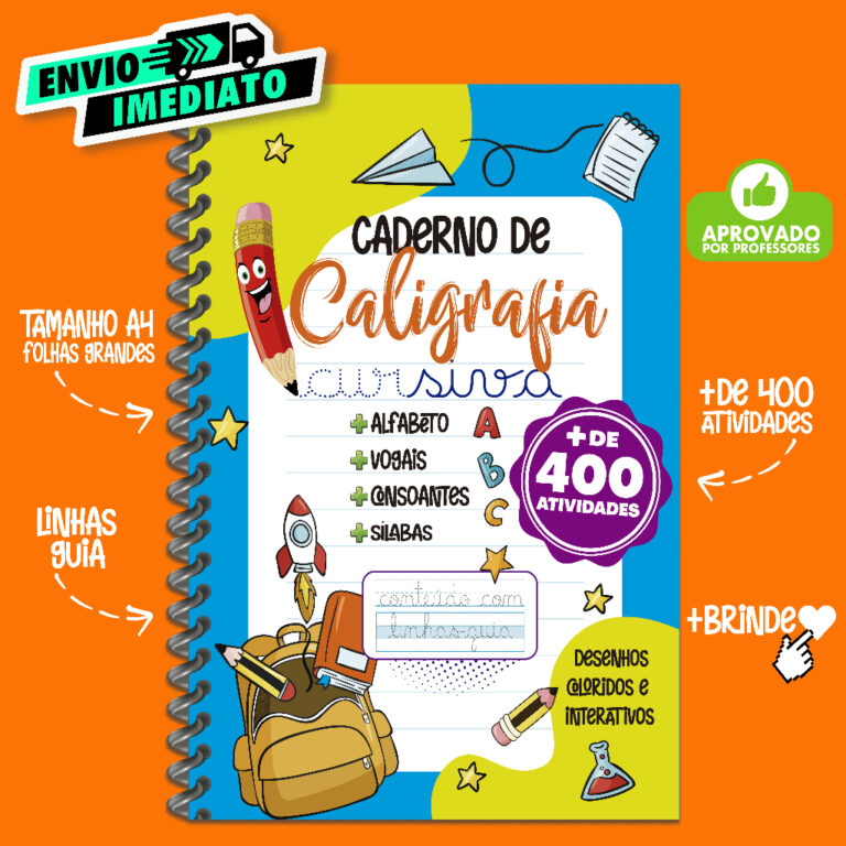 Livro Infantil Caderno De Caligrafia 400 Atividade