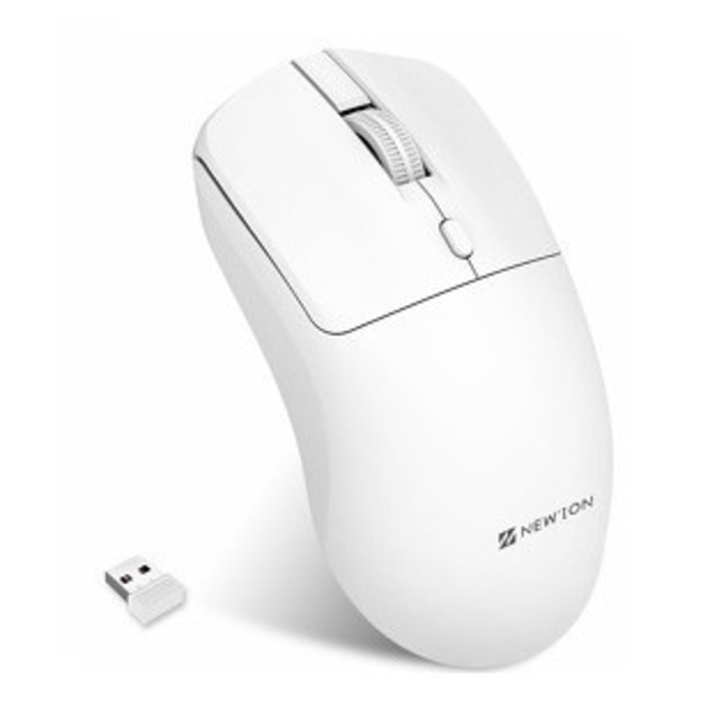 Mouse Sem Fio Gamer Escritório Com Led – Branco – Preto