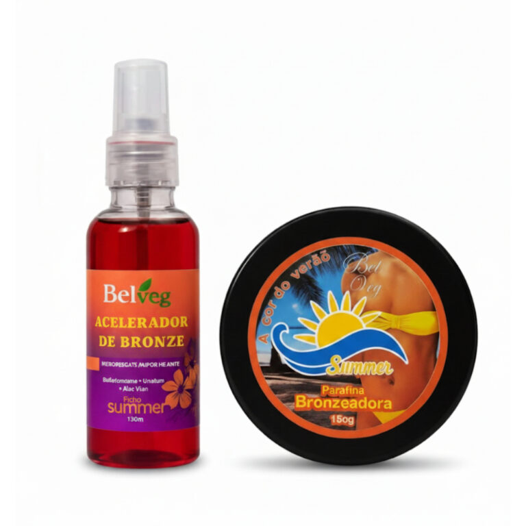 Kit Bronzeador com Parafina e Acelerador de Bronze