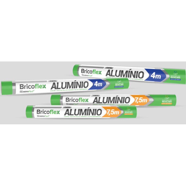 Rolos De Papel Alumínio 4.0M e 7.5M X 30cm Folha 