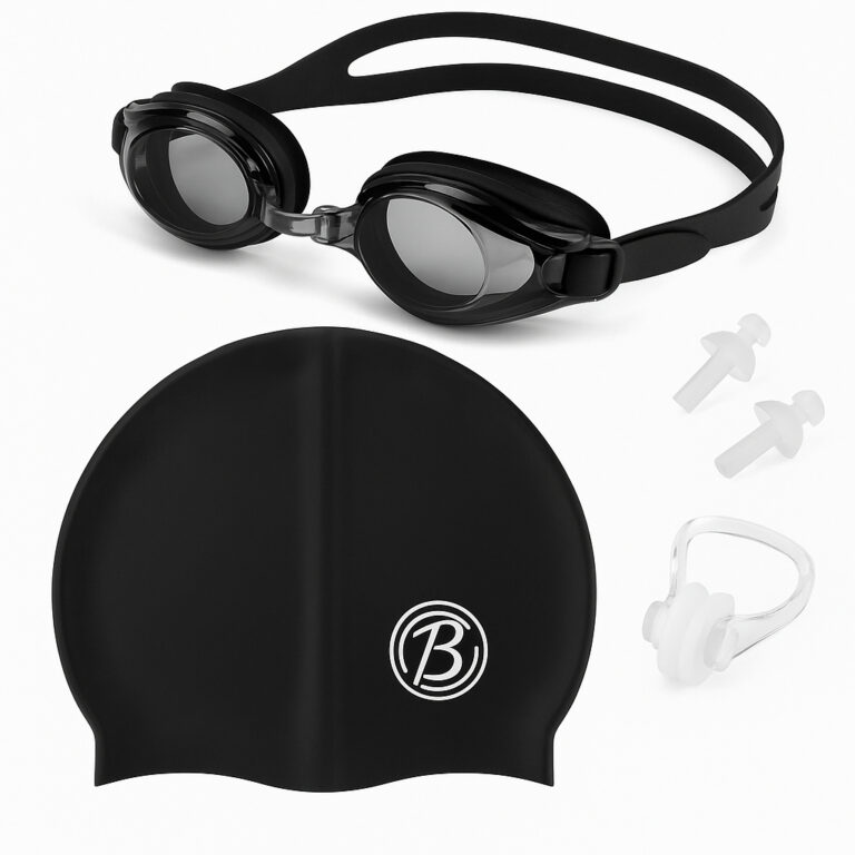 Conjunto para Natação Óculos e Touca em Silicon