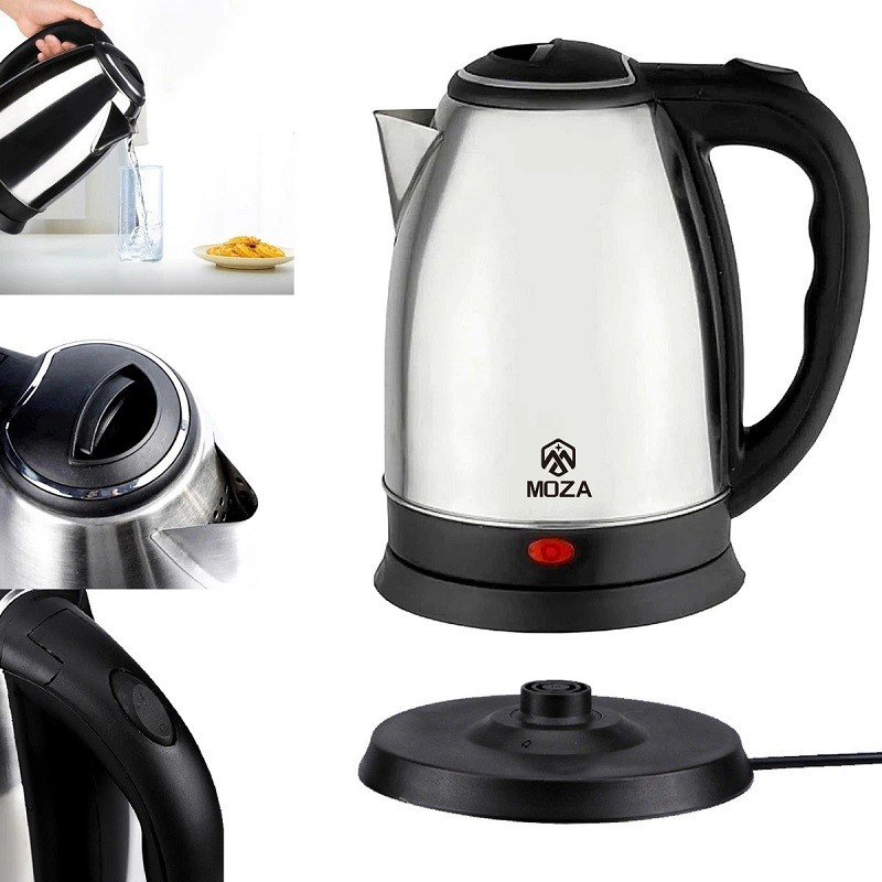 Chaleira Jarra Elétrica Inox 1.8L,110V/220V 1500W com Desligamento Automático,