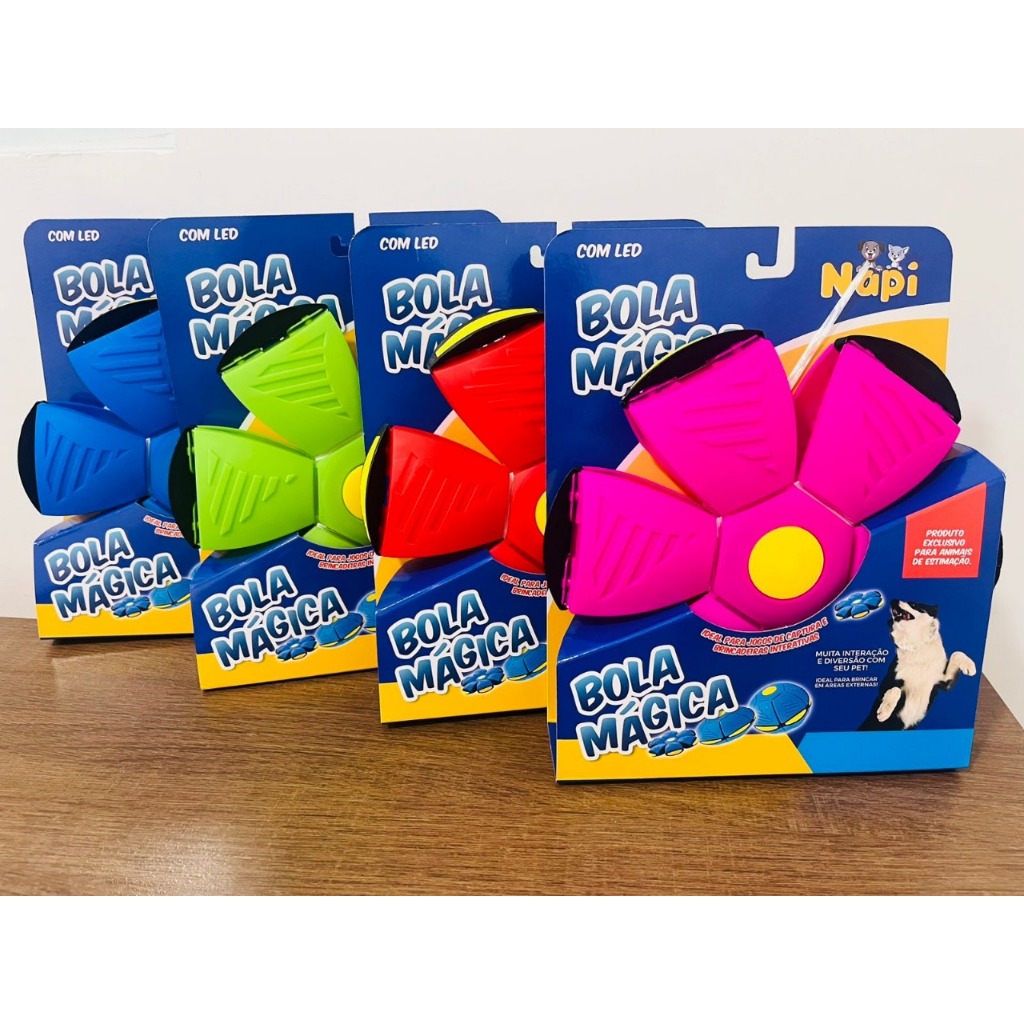 Brinquedo Interativo Cão Cachorro Pet Mágica Disco Voador com Led