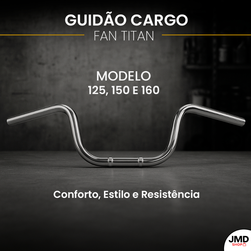 Guidão De Moto Com Suporte Peso Pezinho Modelo Cargo Fan Titan CG Star 160/150/125 Motocicleta Estab
