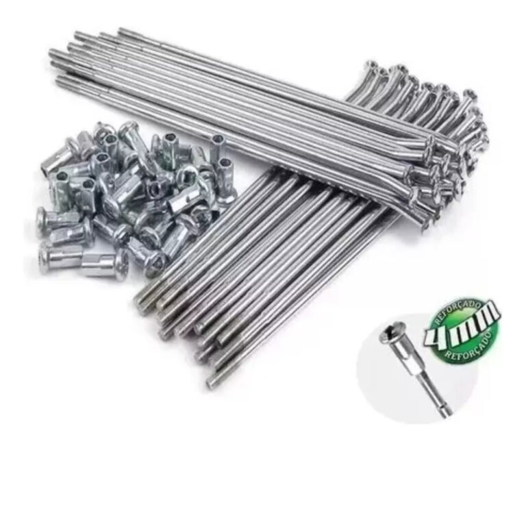 Jogo Raio 4mm Cromado Cg Titan Fan 125 150 160 Tra