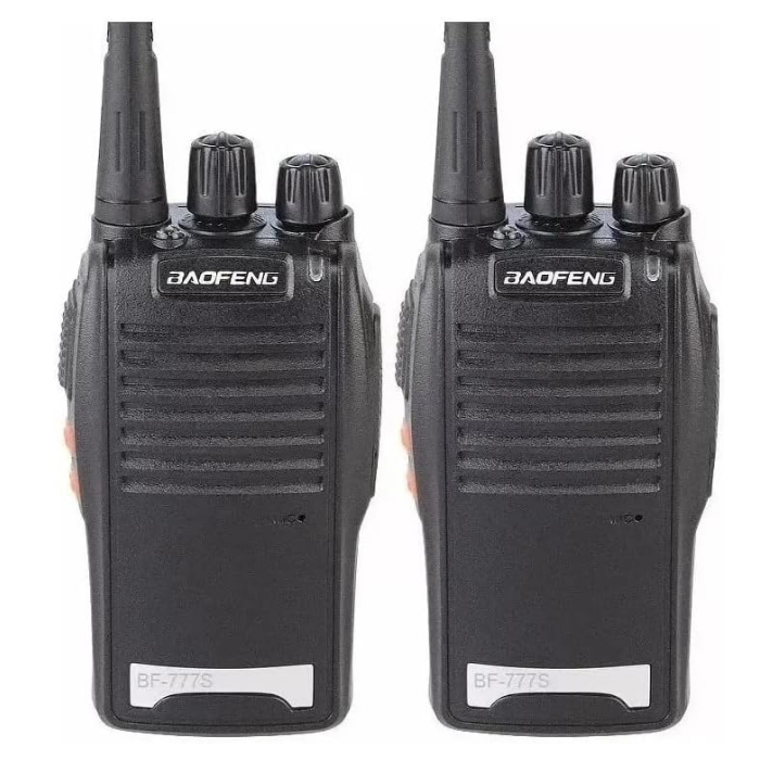 kit 2 rádios comunicador baofeng Alcance 6 Km 16 