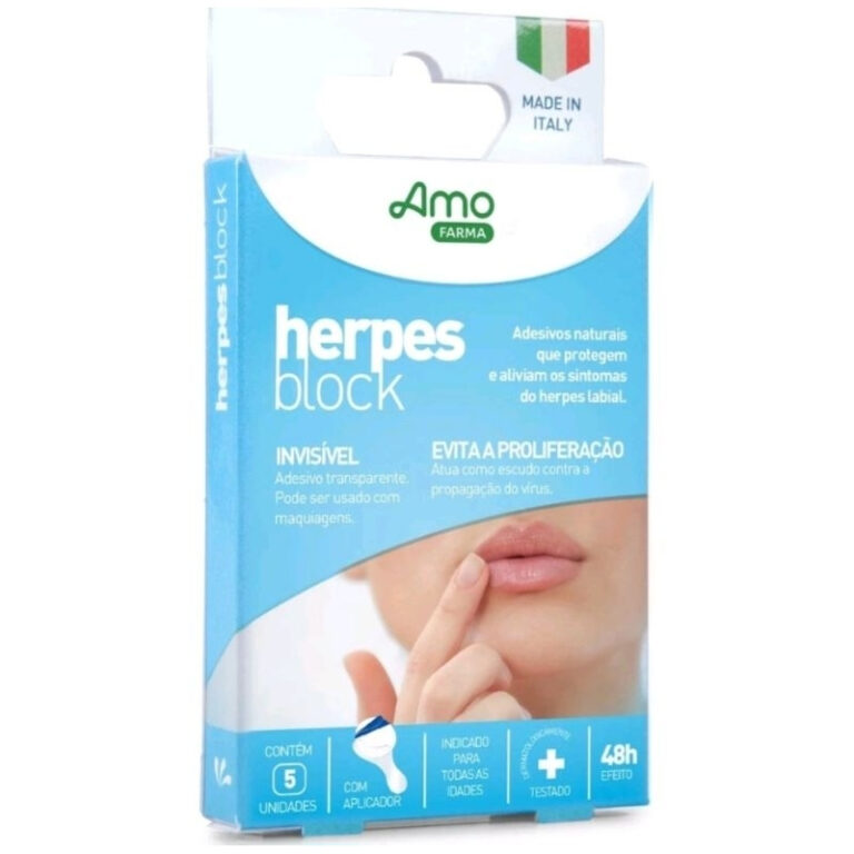 Herpes Block Adesivos para Herpes Labial 5 unidade