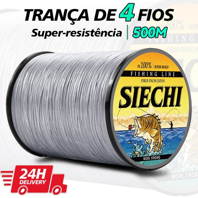 SIECHI 500m Linha De Pesca Trançada 4 Fios Multif