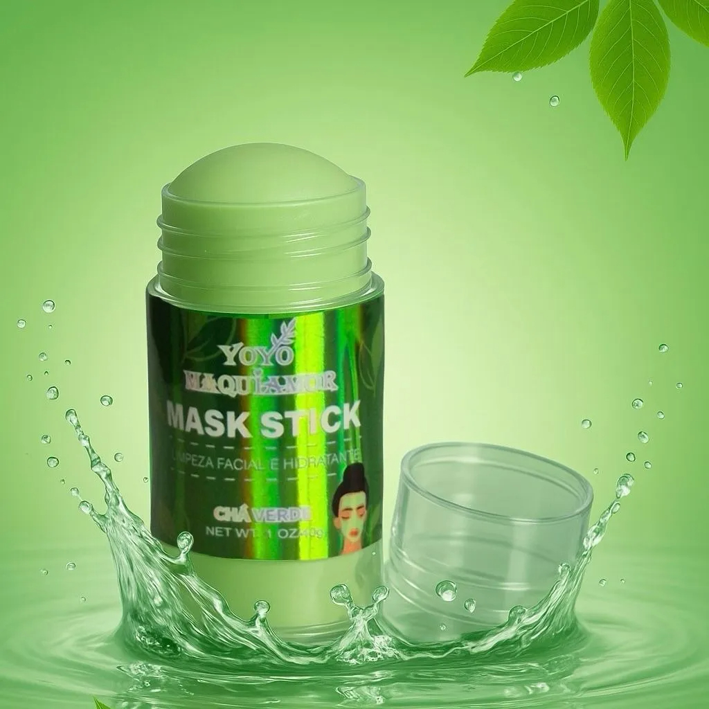 NOVO Máscara Chá Verde Remover de Cravos Anti-Acne Hidratante Beleza Pele Facial Clean Face Clareado