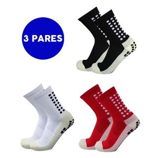 KIT 3 Meias de futebol Meias Esportivas De Algodã