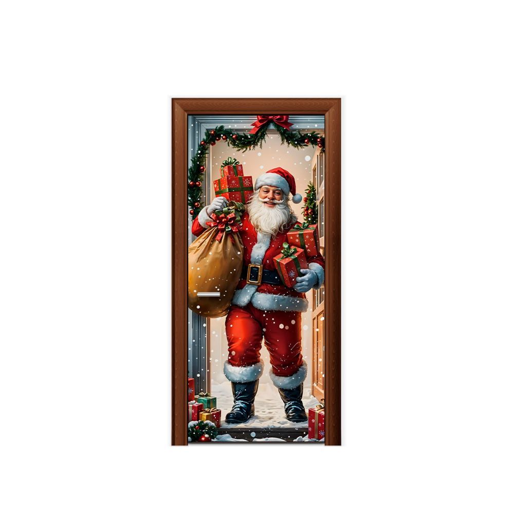 Capa Decorativa de Porta Sublimado Temas Natalinos 0,90×2,10 Feliz Natal