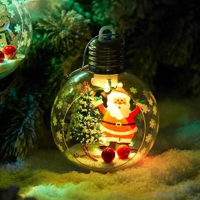 bolinha natalina para decorar árvores de natal [ 